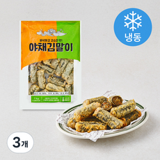 푸르온에프앤지 야채 김말이 (냉동), 1kg, 3개