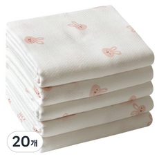 베이비앤아이 소프트 사각 천기저귀, 바니, 20개