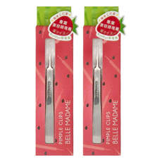 BELLE MADAME 貝麗瑪丹 再見草莓粉刺夾 超高密合度 超尖細弧勾, 0074, 2支