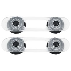 aguard Smile Wink 透明對開櫃安全扣 避免孩子誤開櫃子受傷 整體透明 無色無圖更美觀 適用拉門櫥櫃, 2個