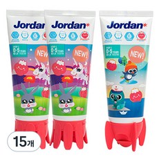 Jordan 新階段1 兒童含氟牙膏 草莓香, 90g, 15個