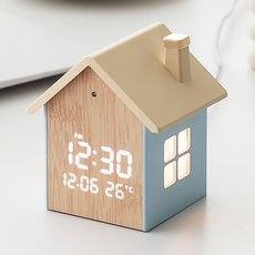 FLaiTO Mood Home室內裝飾LED檯鐘, 楓木色