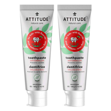 ATTITUDE 艾特優 兒童牙膏 含氟量1000ppm, 120g, 2條