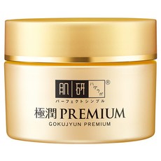 HADALABO 肌研 極潤PREMIUM金緻高效保濕精華霜 8重玻尿酸 深層保濕 修護屏障, 1罐, 50g