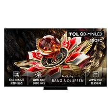TCL 4K QD Mini LED 스마트TV, 139cm(55인치), 55Q7C, 벽걸이형, 방문설치