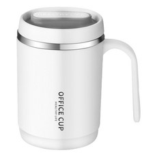 AHOYE 辦公馬克杯 500ml 白色 辦公室居家適用 大容量耐用, 1個