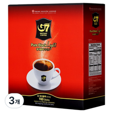 G7 퓨어블랙 라이트 원두커피믹스, 900mg, 160개입, 3개