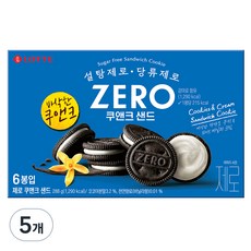 롯데제로 쿠앤크 샌드, 5개, 288g