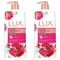 LUX 麗仕 清爽香氛沐浴乳 沁涼石榴, 1L, 2瓶