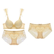 GLAM GONGGAM 山茶花鋼圈內衣褲3件組