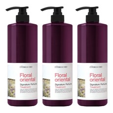 經典香氛護髮乳 東方花香款, 1L, 3個