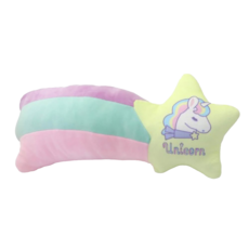 Mother garden 絨毛安全帶抱枕, 獨角獸 多色, 1個