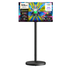 TCL 아이팔콘 4K UHD QLED Google TV + 이동식 TV 스탠드 세트, 43U65A Pro, 고객직접설치, 스탠드형, 109cm(43인치)