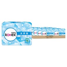 Kotex 靠得住 冰爽棉 極涼感衛生棉 日用型, 23cm, 17片, 8包