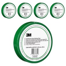 3M 耐候性綠色遮蔽膠帶 24mm x 55m, 5個