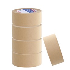 BUKWANG KOREA CHEMICALS 低噪音牛皮紙膠帶 40m, 米色, 5個