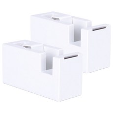 누사인 ABS 테이프 디스펜서 NS121, 화이트, 2개