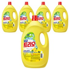 Trio 洗碗精, 檸檬/青檸, 3kg, 5個