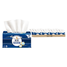 Kleenex 舒潔 棉柔厚韌抽取衛生紙3層 110張, 30包, 1袋