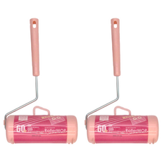 UdiLife 優的生活大師 RollerMOP 膠粘拖把, 2個, 短柄300 x 180mm 膠黏紙 160 x 內徑38mm x 60周