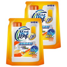 Magic Amah 妙管家 瞬淨地板清潔劑 補充包 清新橙香, 1.8kg, 2包