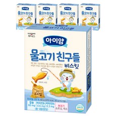 아이얌 비타민마을 물고기 친구들 유아 영양간식, 60g, 5개