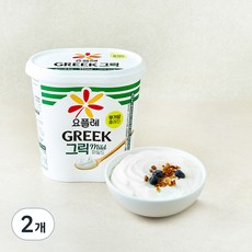 요플레 그릭 마일드 요거트, 900g, 2개