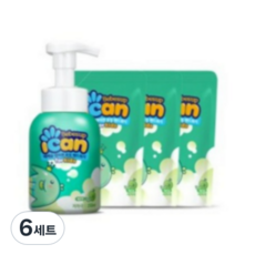 베베숲 아이캔 포밍 핸드워시 용기형 250ml + 리필형 200ml 3p, 메론향, 6세트
