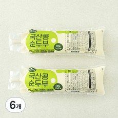 맑은물에 참 좋은 국산콩 100% 순두부, 400g, 6개