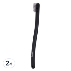 팡팡카트 극세사 소포트 칫솔 블랙, 1개입, 2개