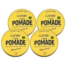GATSBy 隨意纖維髮油膠, 4個, 80g