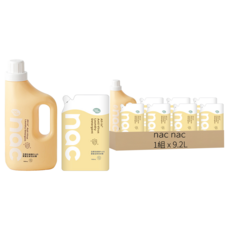 nac nac 全酵抗病毒PLUS嬰童全家洗衣精 1.5L + 補充包 1.1L 7包, 1箱, 9.2L