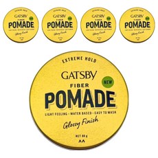 GATSBy 隨意纖維髮油膠, 5個, 80g