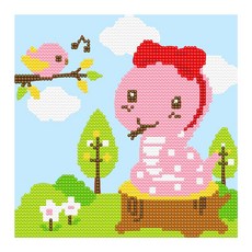 아이러브페인팅 테마 DIY 보석십자수 20 x 20 cm, 12간지 뱀, 1세트