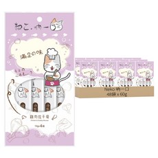 Neko 吶一口 全齡貓 貓肉泥, 雞肉佐干貝, 60g, 48袋