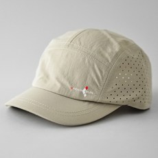 Spider Run 短帽簷跑步帽, 米白色, 1個