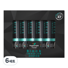 페퍼민트필드 태국 야돔 블랙 인헤일러 기프트 패키지 6개입, 6세트