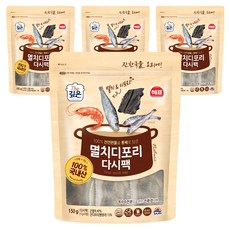해표 멸치디포리 다시팩, 150g, 4개