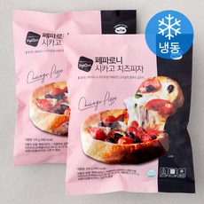 푸딩팩토리 페파로니 시카고 치즈피자 (냉동), 370g, 1개입, 2개