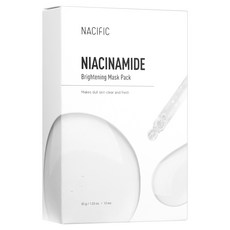 NACIFIC 菸鹼醯胺亮白面膜, 10片, 1盒