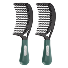 威信橡膠握波梳, 綠色, 2個