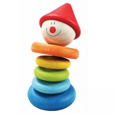 Classic WORLD 客來喜 小丑兒童搖鈴, 3059, 1個