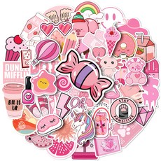 Simply& 高級款PVC材質裝飾貼紙 50入組, 1套, I TYPE