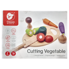 Classic WORLD 客來喜 經典木玩, 蔬菜切切, 1個