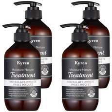 Kiren Moisture Nature Treatment Sweet Bouquet Fragrance, 500ml, 4個