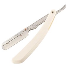 parker 剃刀 SRW/34R 白色, 不鏽鋼刀片, 經典直式刮鬍刀設計, 1入, 1支