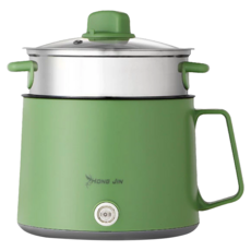 HONG JIN 宏晉 多功能蒸煮鍋 ONLY-1 25 x 17cm 綠色 0.92g 1700ml, 1個, 25cm
