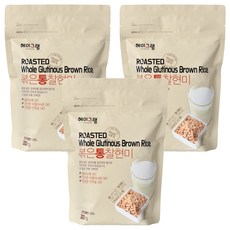 두보식품 볶은 통찰현미, 3개, 300g