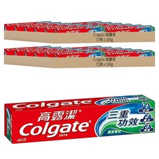 Colgate 高露潔 三重功效 含氟牙膏 清涼薄荷, 160g, 1入, 144條