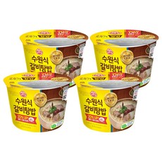 오뚜기 컵밥 수원식갈비탕밥, 311g, 4개